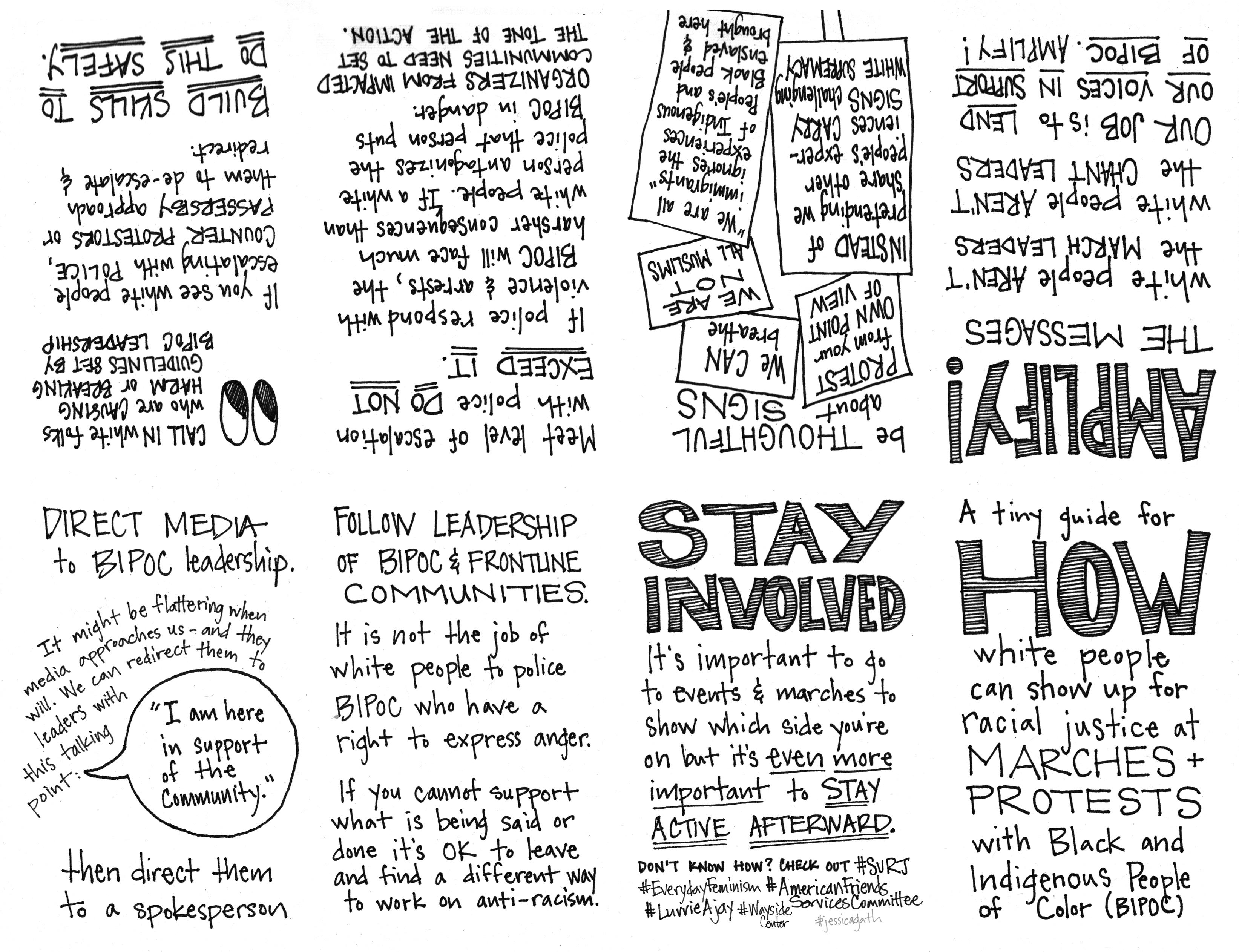 White PPL at Protests