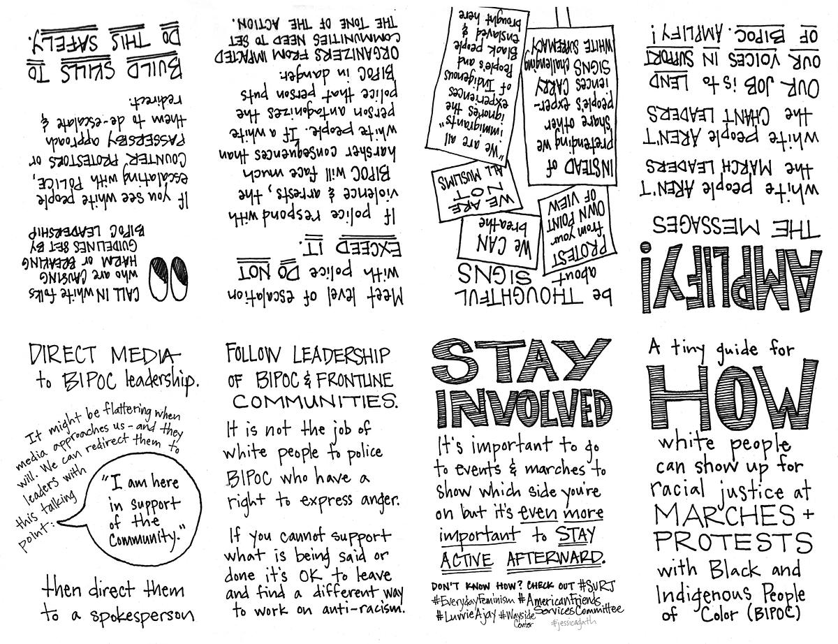 White PPL at Protests