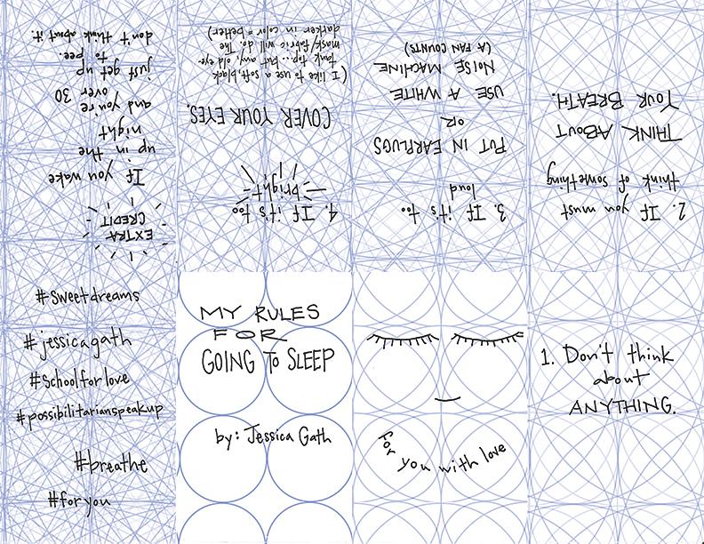 My Rules for Sleeping My Rules for Going to Sleep zine