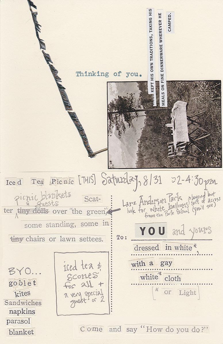 Iced Tea Picnic invite